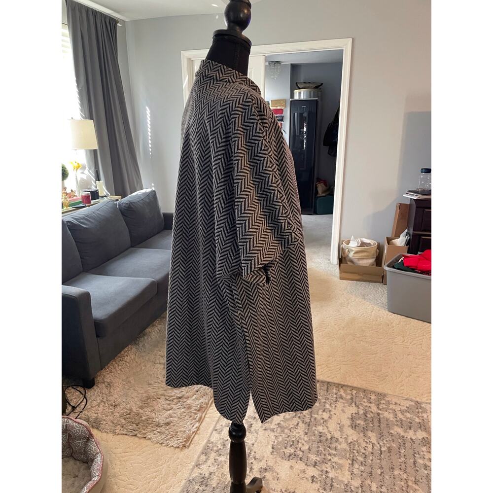 Liz Claiborne Chevron Lagenlook Oversized Dolman Jacket L - Picture 6 of 8